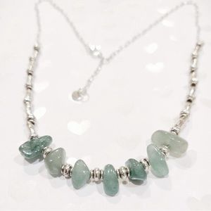 🗽NWT| Handcrafted | Sustainable | 7 Aventurine Gemstone Ethnic Inspired Necklace